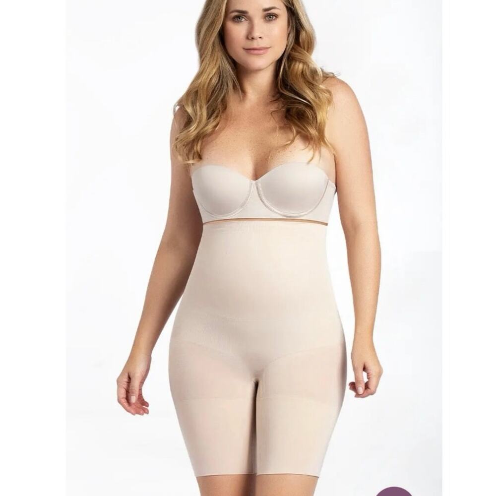 Shapermint Curveez Medium Comfort Evolution Hi Waist Thigh Slimmer Shapewear